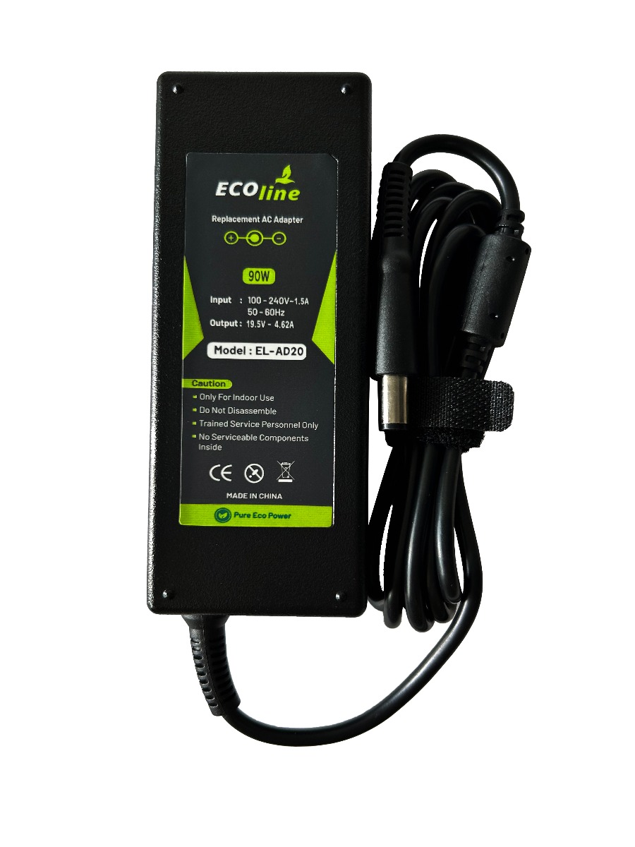 EcoLine - Oplader / AC Adapter - Geschikt voor de Dell Inspiron 15R N5010 N5110 Latitude E6410 E6420 E6430 E6510 E6520 - 19.5V 6.7A 90W