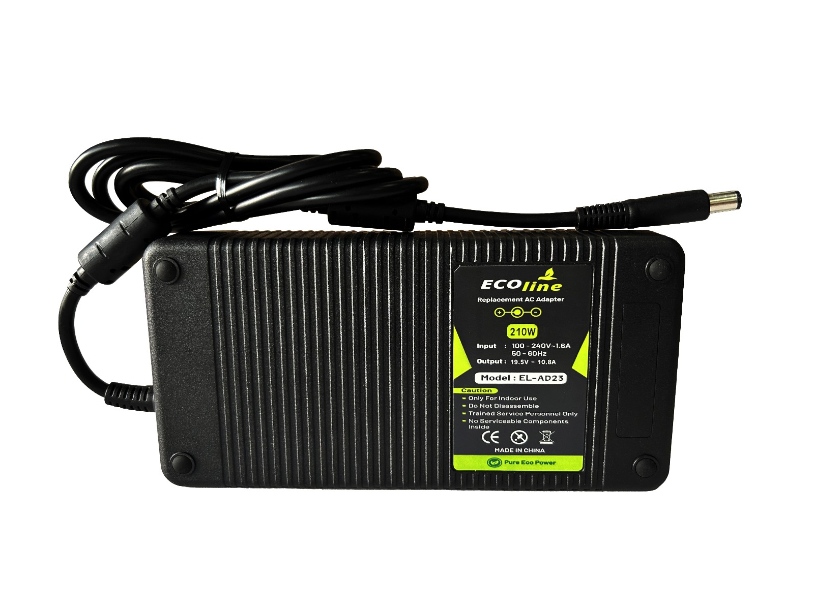 EcoLine - Oplader / AC Adapter - Geschikt voor de Dell Precision M4600 M4700 M6600 M6700 Dell Alienware 17 M17x - 19.5V 10.8A 210W thumbnail 4