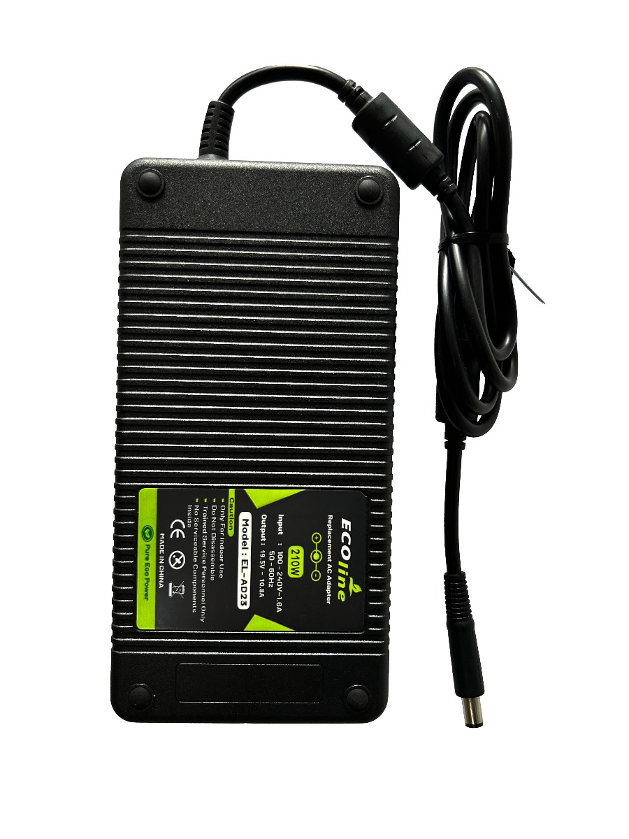 EcoLine - Oplader / AC Adapter - Geschikt voor de Dell Precision M4600 M4700 M6600 M6700 Dell Alienware 17 M17x - 19.5V 10.8A 210W thumbnail 5