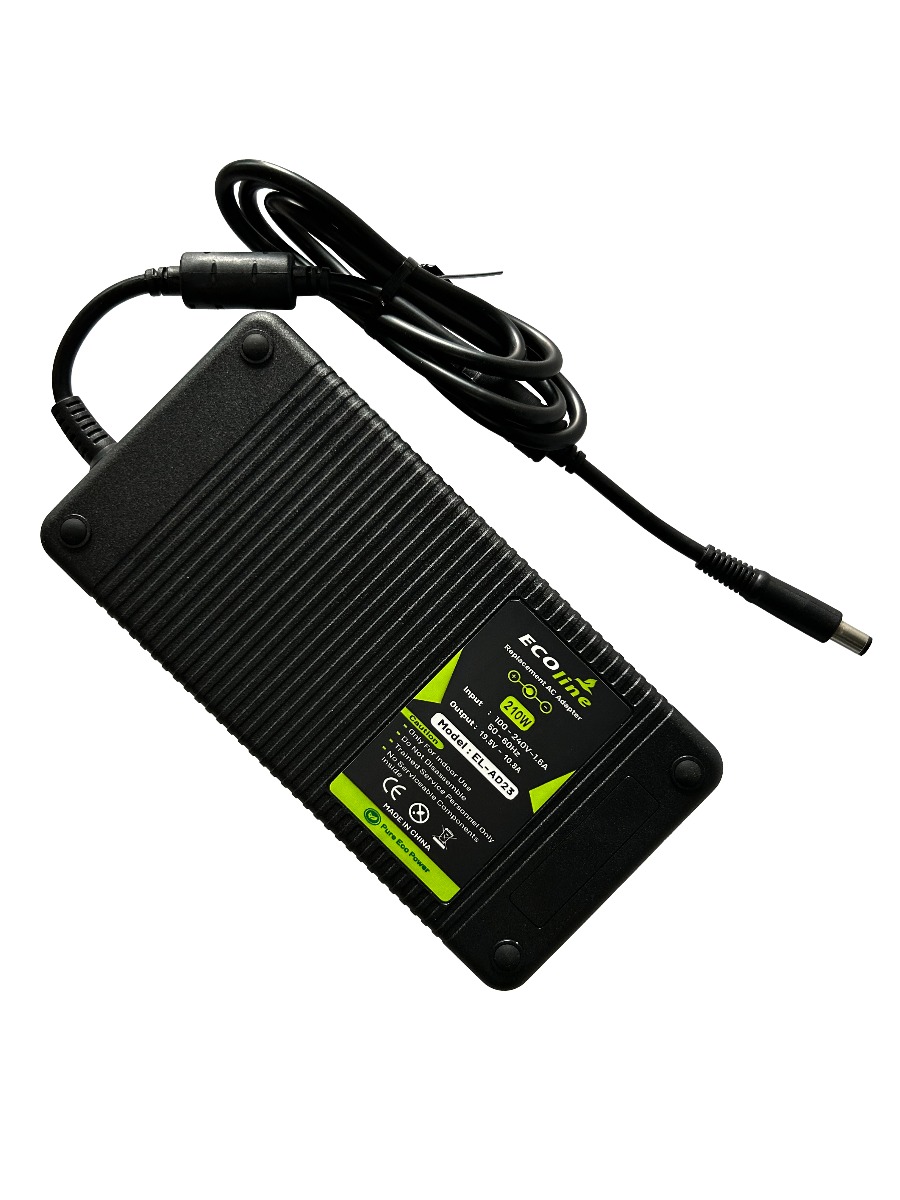 EcoLine - Oplader / AC Adapter - Geschikt voor de Dell Precision M4600 M4700 M6600 M6700 Dell Alienware 17 M17x - 19.5V 10.8A 210W thumbnail 6
