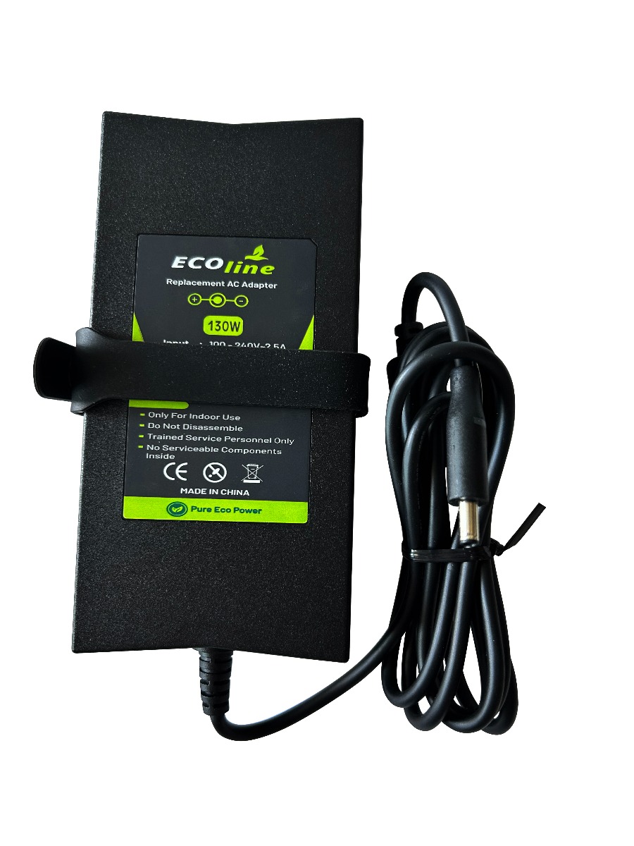 EcoLine - Oplader / AC Adapter - Geschikt voor de Dell XPS 15 9530 9550 9560 Precision 15 5510 5520 M3800 M4400 M4500 M6700 - 19.5V 6.7A 130W