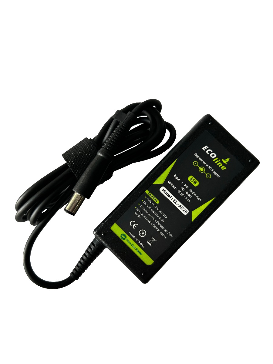 EcoLine - Oplader / AC Adapter - Geschikt voor de HP 250 G1 255 G1 ProBook 450 G2 455 G2 Compaq Presario CQ56 CQ57 CQ58 - 18.5V 3.5A 65W thumbnail 4