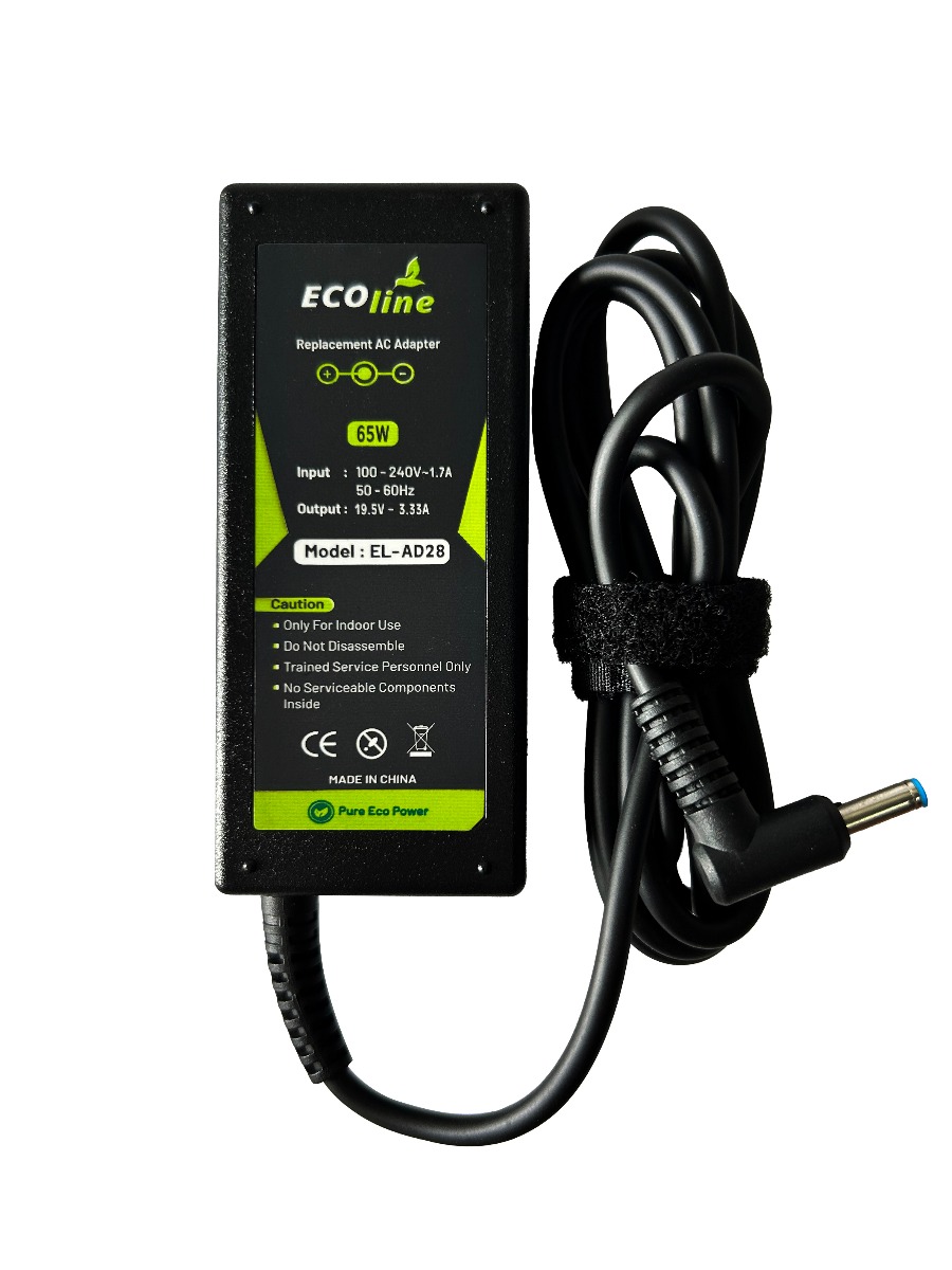 EcoLine - Oplader / AC Adapter - Geschikt voor de HP 250 G2 G3 G4 G5 15-R 15-R100NW 15-R101NW 15-R104NW 15-R233NW - 19.5V 3.33A 65W