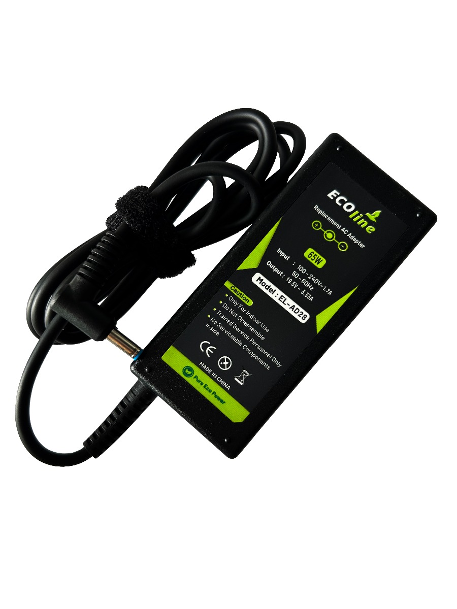 EcoLine - Oplader / AC Adapter - Geschikt voor de HP 250 G2 G3 G4 G5 15-R 15-R100NW 15-R101NW 15-R104NW 15-R233NW - 19.5V 3.33A 65W thumbnail 4