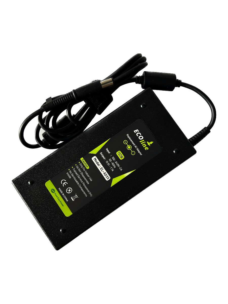 EcoLine - Oplader / AC Adapter - Geschikt voor de HP EliteBook 8530p 8530w 8540p 8540w 8560p 8560w 8570w 8730w ZBook 15 G1 G2 - 19.5V 7.7A 150W thumbnail 4