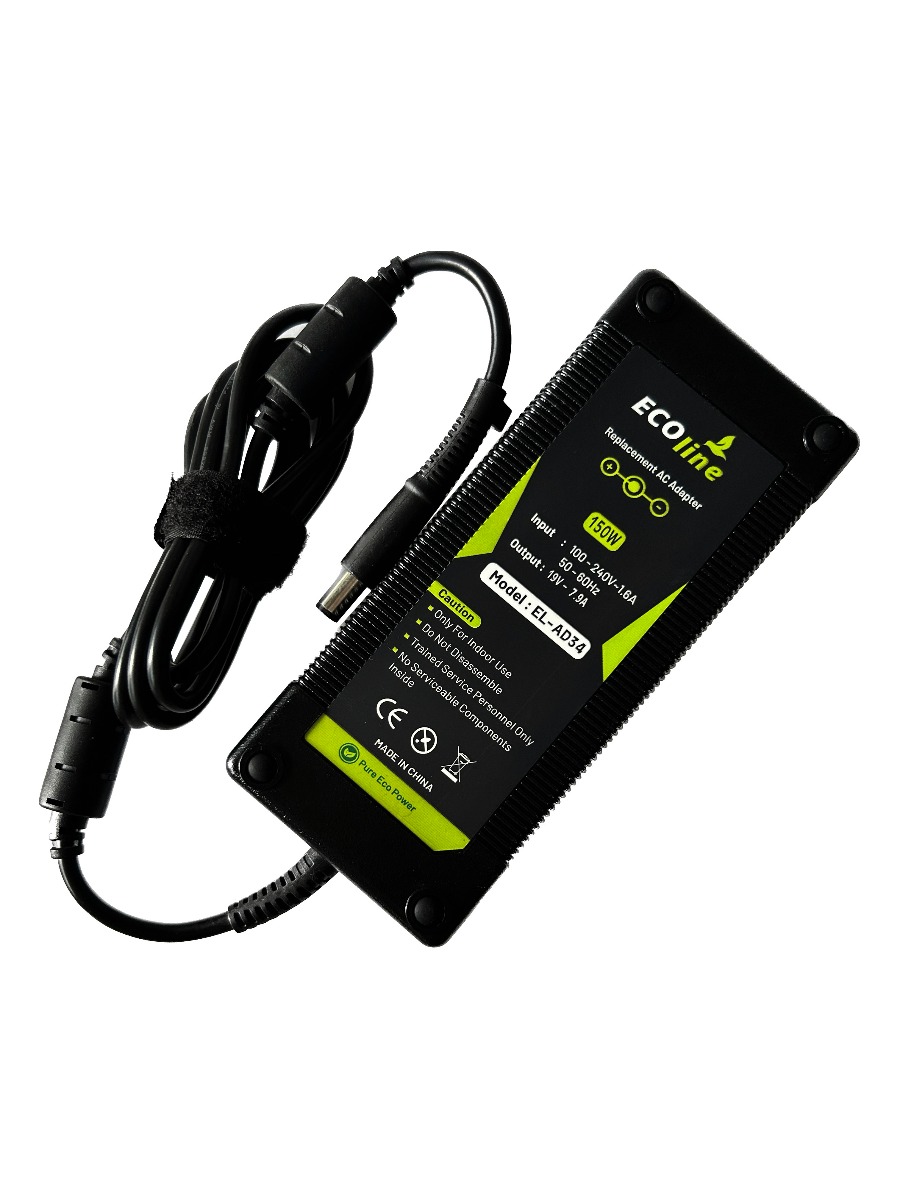 EcoLine - Oplader / AC Adapter - Geschikt voor de HP EliteBook 8530p 8530w 8540p 8540w 8560p 8560w 8570w 8730w ZBook 15 G1 G2 - 19V 7.9A 150W thumbnail 4