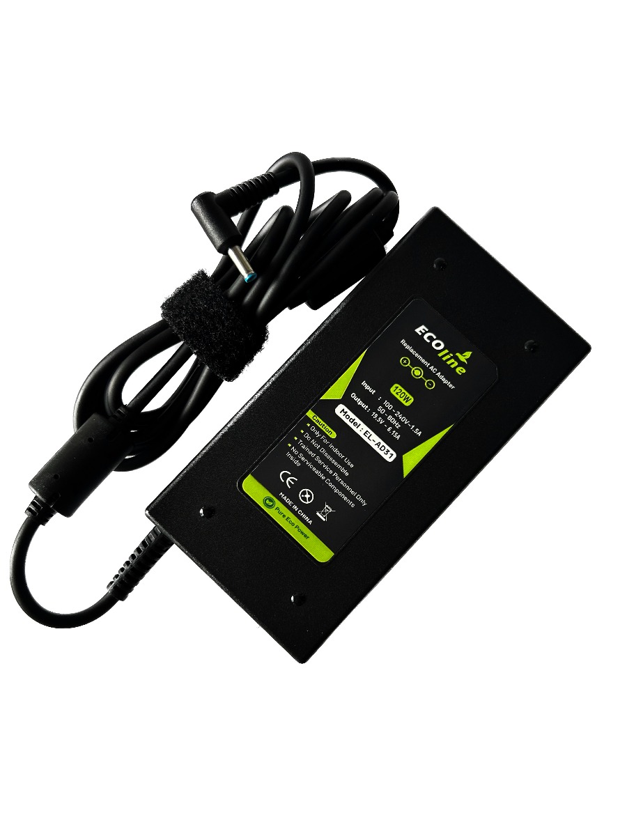 EcoLine - Oplader / AC Adapter - Geschikt voor de HP Omen 15-5000 17-W HP Envy 15-J 17-J - 19.5V 6.15A 120W thumbnail 4
