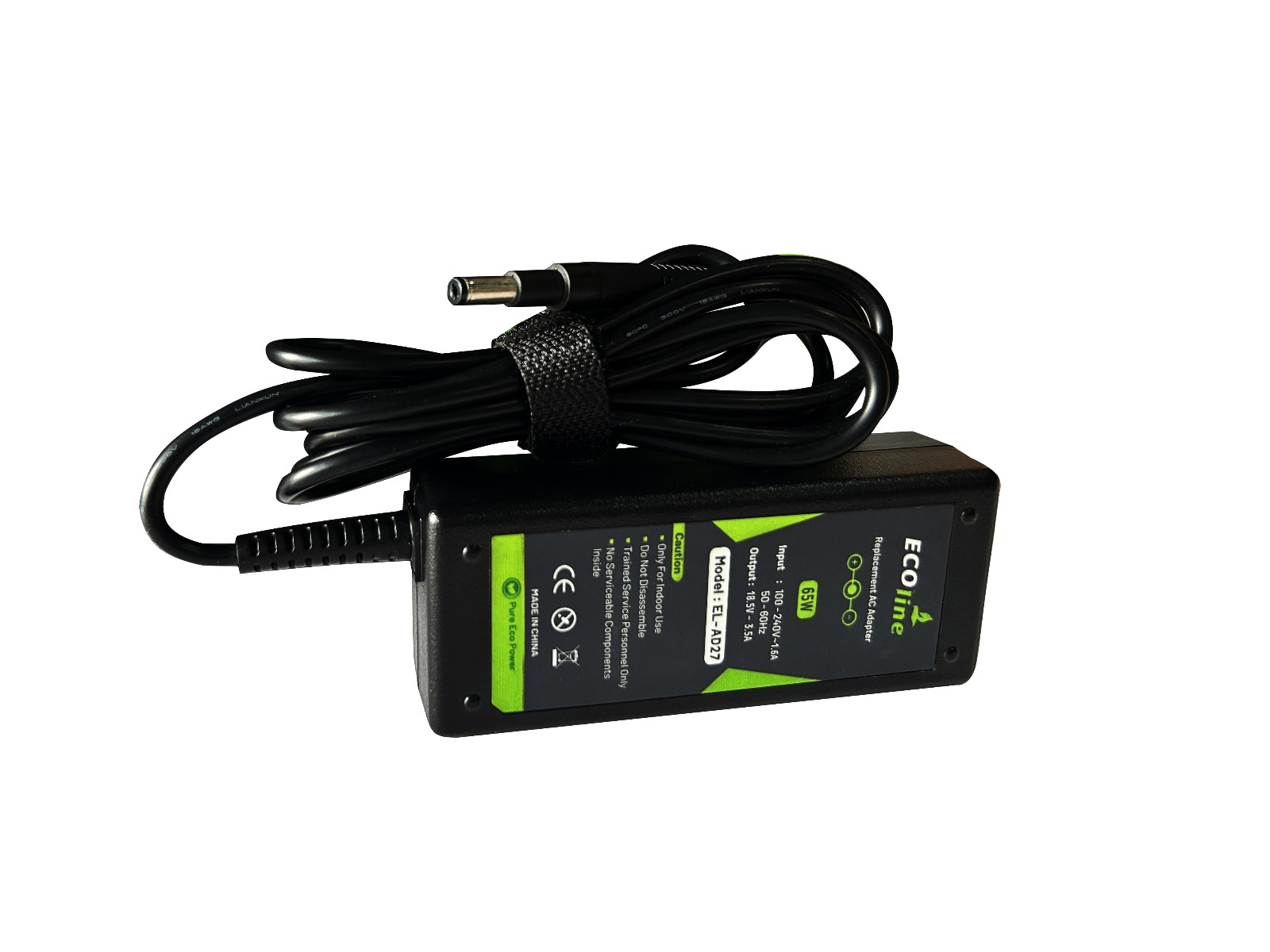 EcoLine - Oplader / AC Adapter - Geschikt voor de HP Pavilion DV2000 DV6000 DV8000 Compaq 6730b 6735b nc6120 nc6220 nx6110 - 18.5V 3.5A 65W thumbnail 4