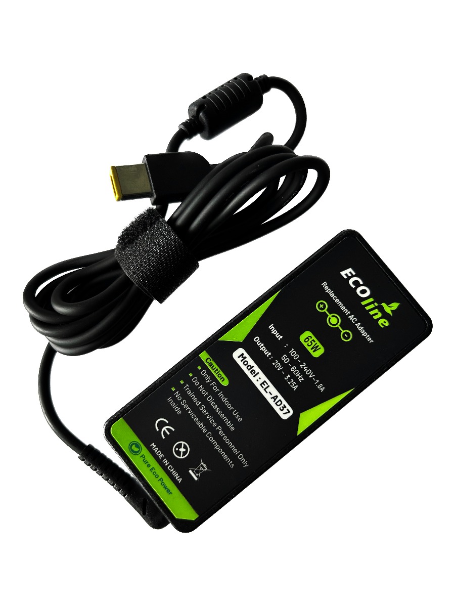 EcoLine - Oplader / AC Adapter - Geschikt voor Lenovo B50 G50 G50-30 G50-45 G50-70 G50-80 G500 G500s G505 G700 G710 Z50-70 - 20V 3.25A 65W