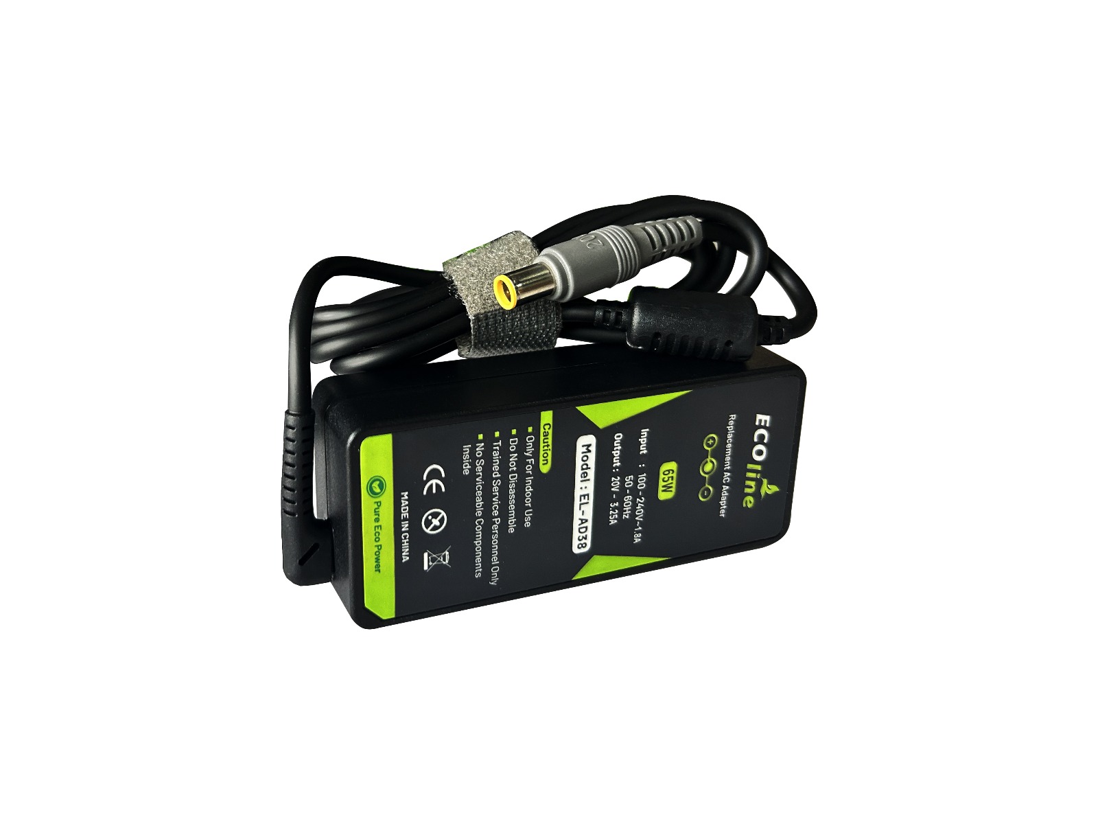 EcoLine - Oplader / AC Adapter - Geschikt voor de Lenovo B590 ThinkPad R61 R500 T430 T430s T510 T520 T530 X200 X201 X220 X230 - 20V 3.25A 65W thumbnail 5