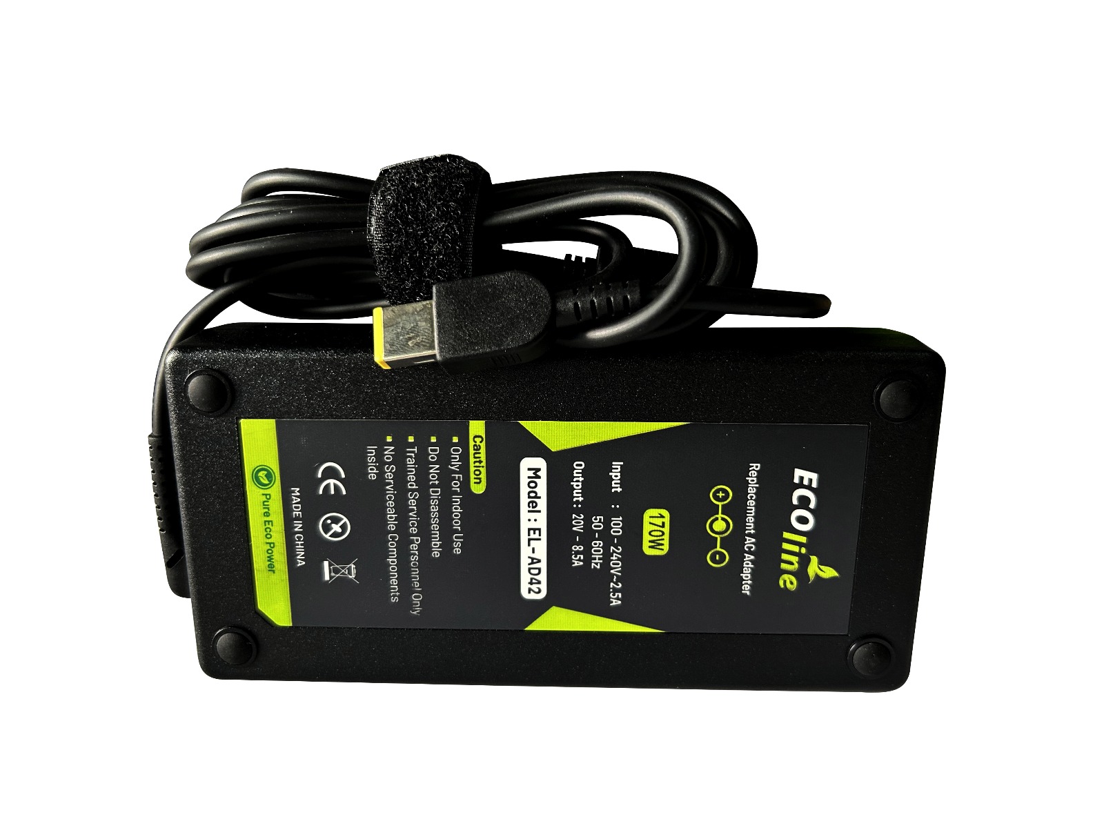 EcoLine - Oplader / AC Adapter - Geschikt voor Lenovo IdeaPad Y400 Y410p Y500 Y510p - 20V 8.5A 170W thumbnail 5