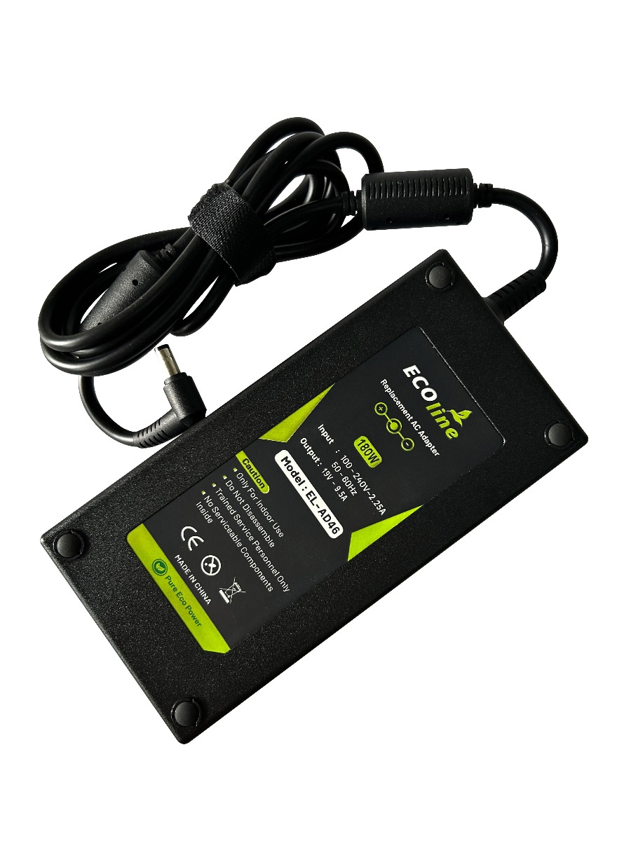 EcoLine - Oplader / AC Adapter - Geschikt voor de MSI GT60 GT70 GT680 GT683 Asus ROG G75 G75V G75VW G750JM G750JS - 19V 9.5A 180W thumbnail 4