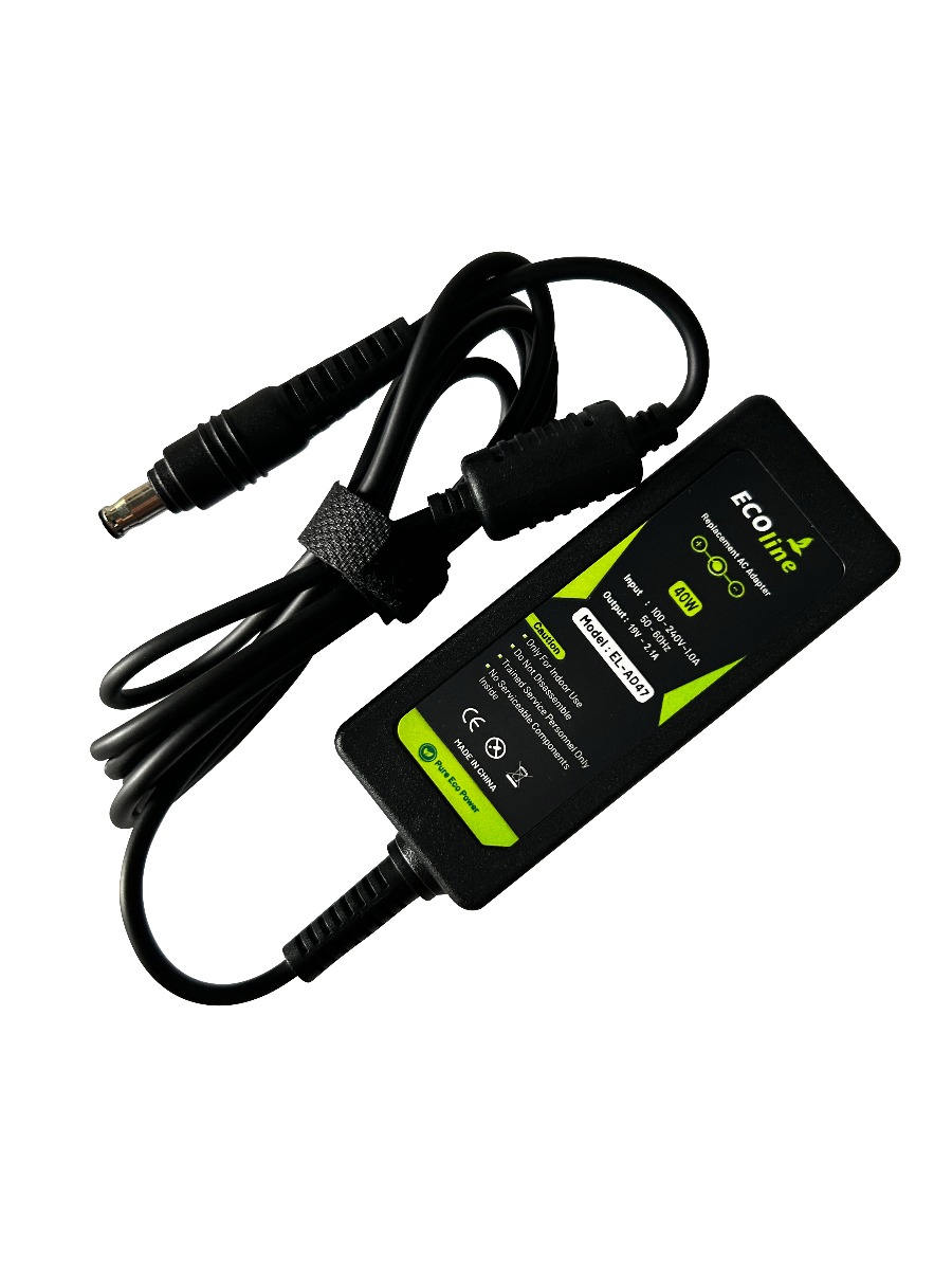 EcoLine - Oplader / AC Adapter - Geschikt voor de Samsung N100 N130 N145 N148 N150 NC10 NC110 N150 Plus - 19V 2.1A 40W thumbnail 4