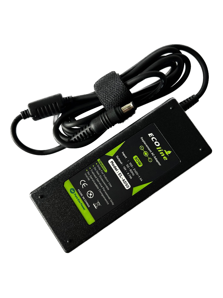 EcoLine - Oplader / AC Adapter - Geschikt voor de Samsung NP-P50 NP-P60 NP-M70 Pro R510 R530 R540 R580 RV511 - 19V 4.74A 90W thumbnail 4