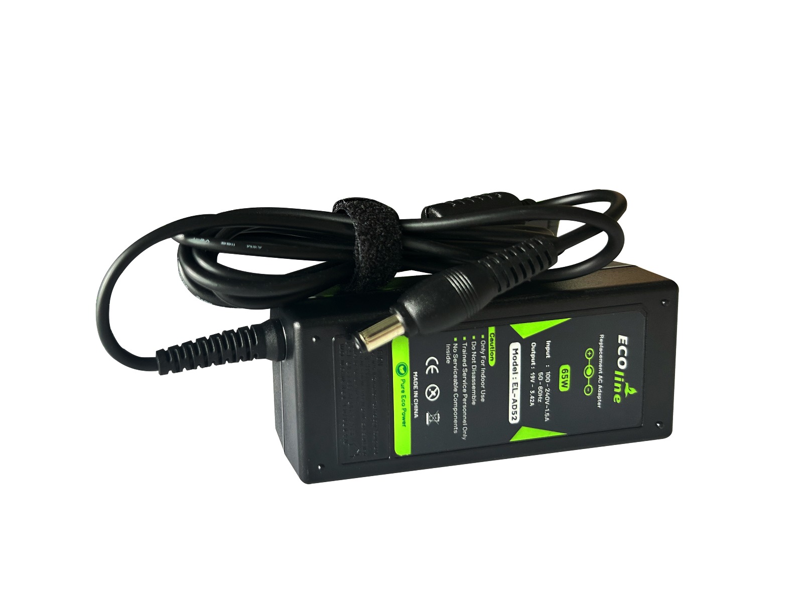 EcoLine - Oplader / AC Adapter - Geschikt voor de Toshiba Satellite C650 C660D L750 Asus X550C X550V R510 Lenovo G530 - 19V 3.42A 65W thumbnail 4