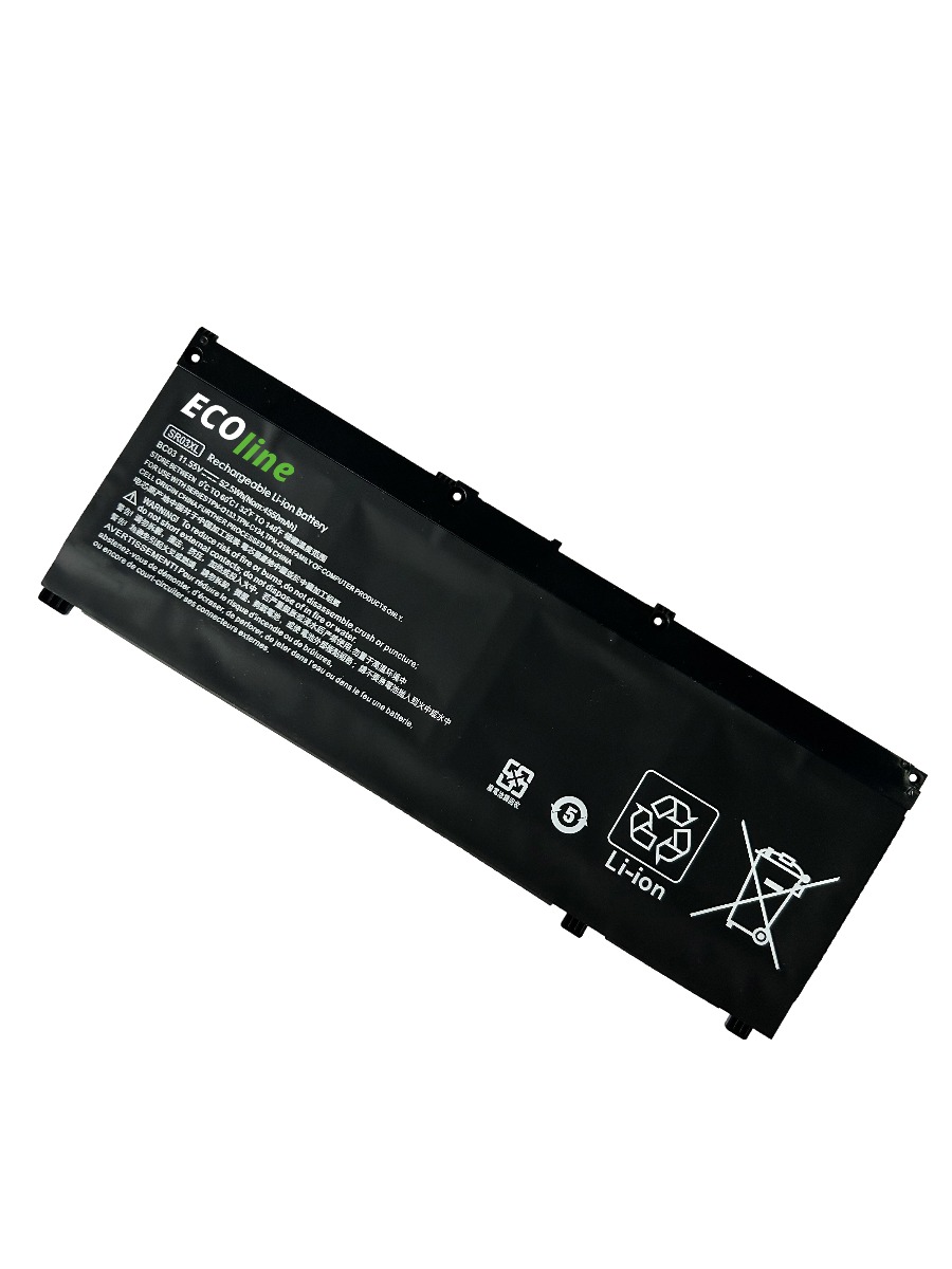 EcoLine - SR03XL Batterij Geschikt voor de HP Omen 15 15-DC 17 17-CB 17-CB0006NW 17-CB0014NW Pavilion Gaming 17 17-CD 17-CD0014NW / 11.55V 4000mAh