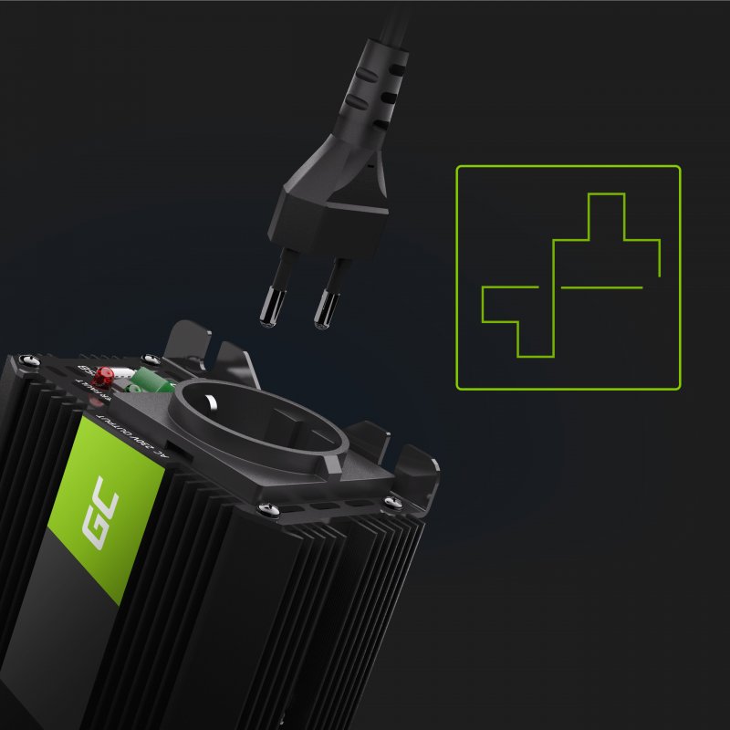 Spanningsomvormer Inverter PRO 24V naar 230V 300W / 600W Gemodificeerde sinusgolf thumbnail 4