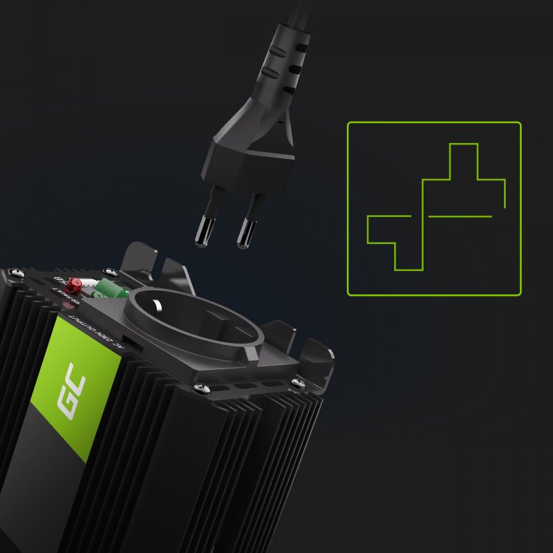 Spanningsomvormer Inverter PRO 24V naar 230V 500W / 1000W Gemodificeerde sinusgolf thumbnail 3