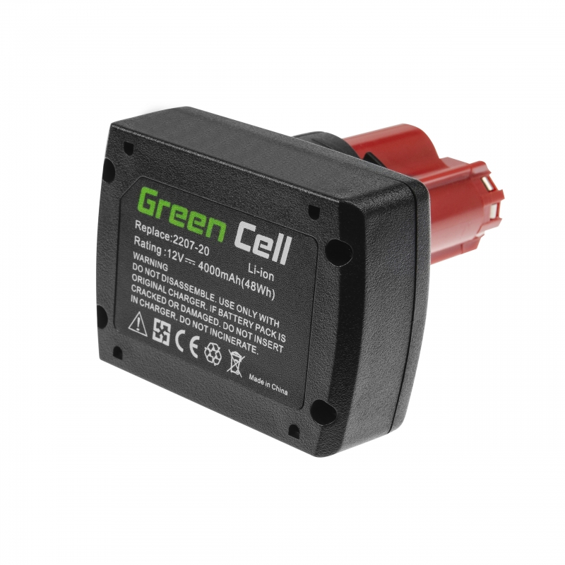 Gereedschap Batterij C12 M12 B2 B3 B4 B6 RedLithium voor Milwaukee BPD-0 BDD-202C BSD-0 C12HZ-0 C12MT-0 M12FID M12CDD thumbnail 5