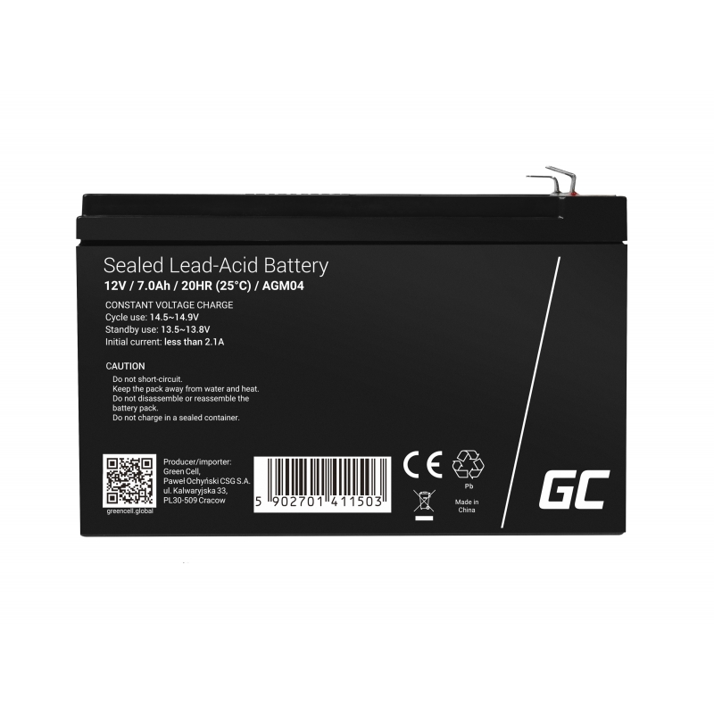 AGM Batterij 12V 7Ah thumbnail 5