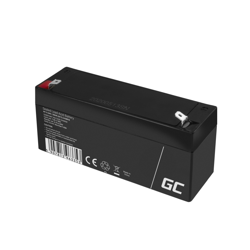 Onderhoudsvrije AGM VRLA 6V 3.4Ah accu voor alarmsystemen en speelgoed thumbnail 5