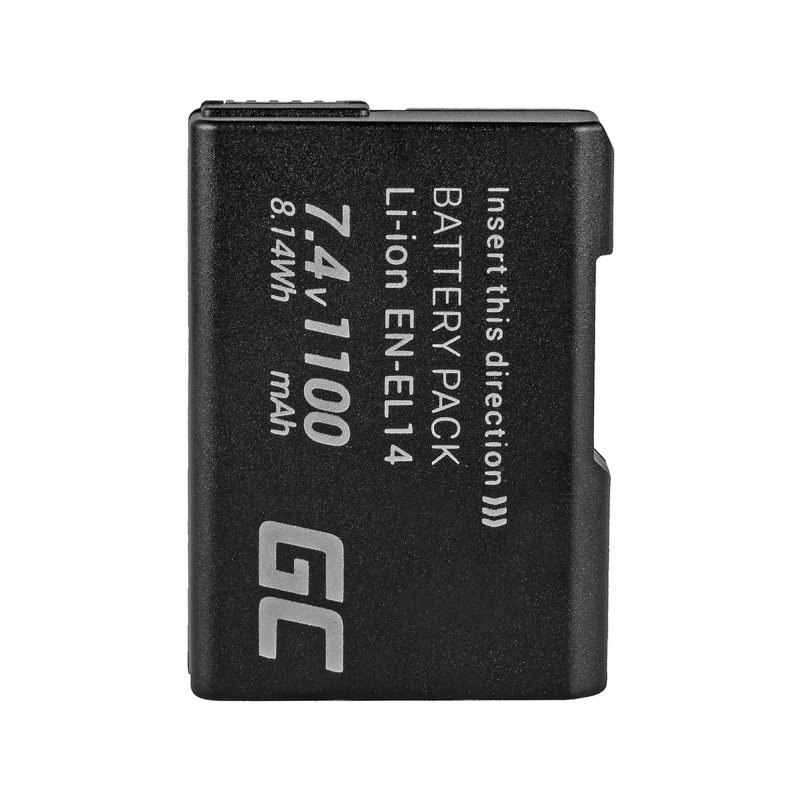EN-EL14 Camera Batterij voor Nikon D3200, D3300, D5100, D5200, D5300, D5500, Coolpix P7000, P7700, P7800 7.4V 1100mAh thumbnail 9