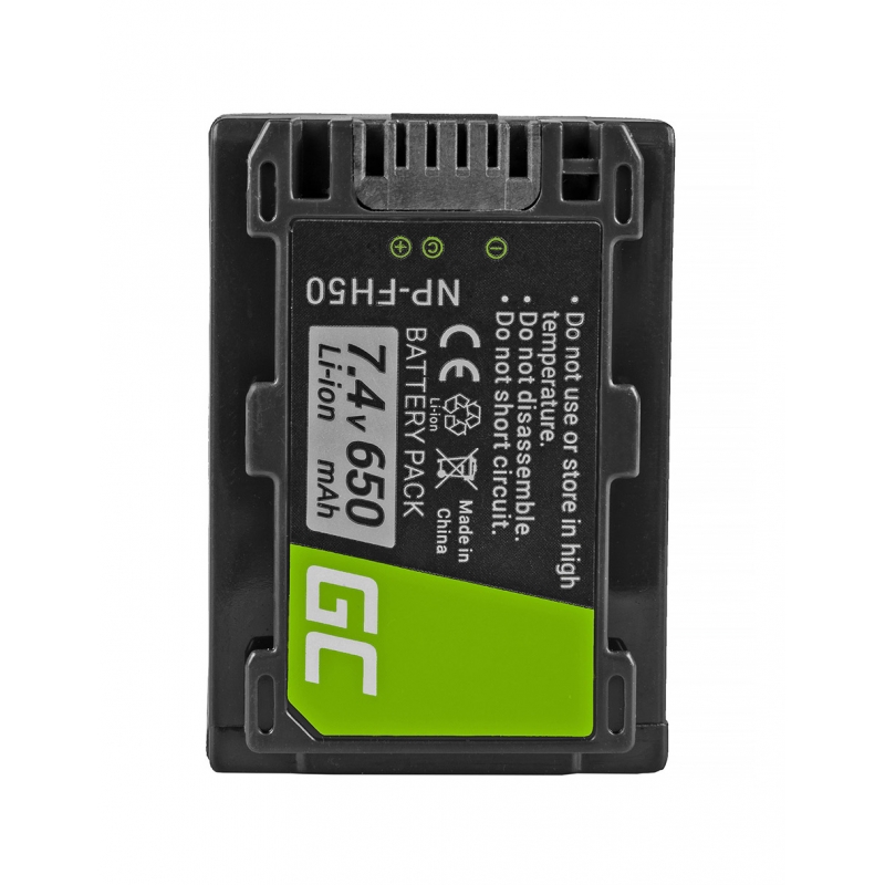 NP-FH50 Camera Batterij voor Sony DCR-HC45, DCR-SR300E, DCR-SR70, DCR-SX50E 7.4V 650mAh thumbnail 9