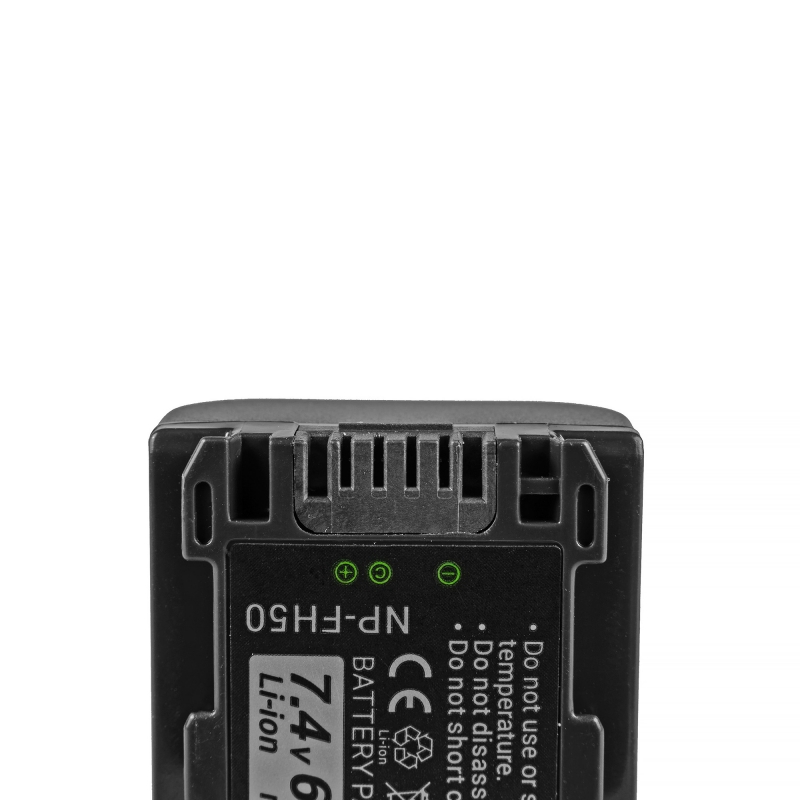 NP-FH50 Camera Batterij voor Sony DCR-HC45, DCR-SR300E, DCR-SR70, DCR-SX50E 7.4V 650mAh thumbnail 8
