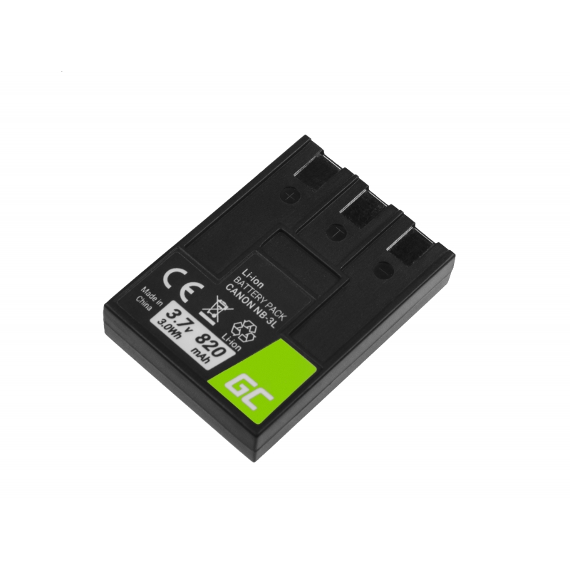 Batterij NB-3L NB3L Voor Canon Digital IXUS II, PowerShot SD100, IXY Digital 600 3.7V 820mAh