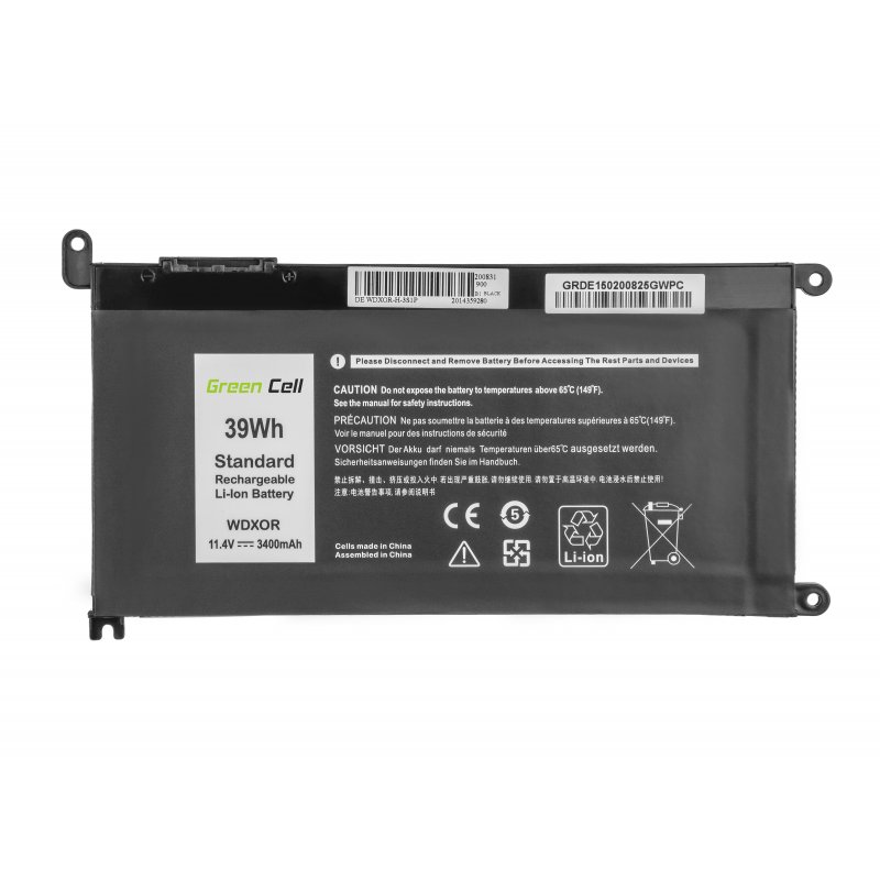 Green Cell WDX0R DE150 Laptopaccu 11.4 V 3400 mAh Dell