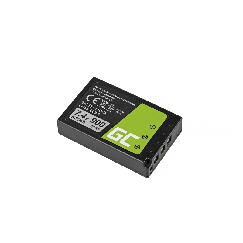 Batterij BLS-5 / BLS-50 Olympus OM-D E-M10, PEN E-PL2, E-PL5, E-PL6, E-PL7, E-PM2, Stylus 1 7.4V 900mAh