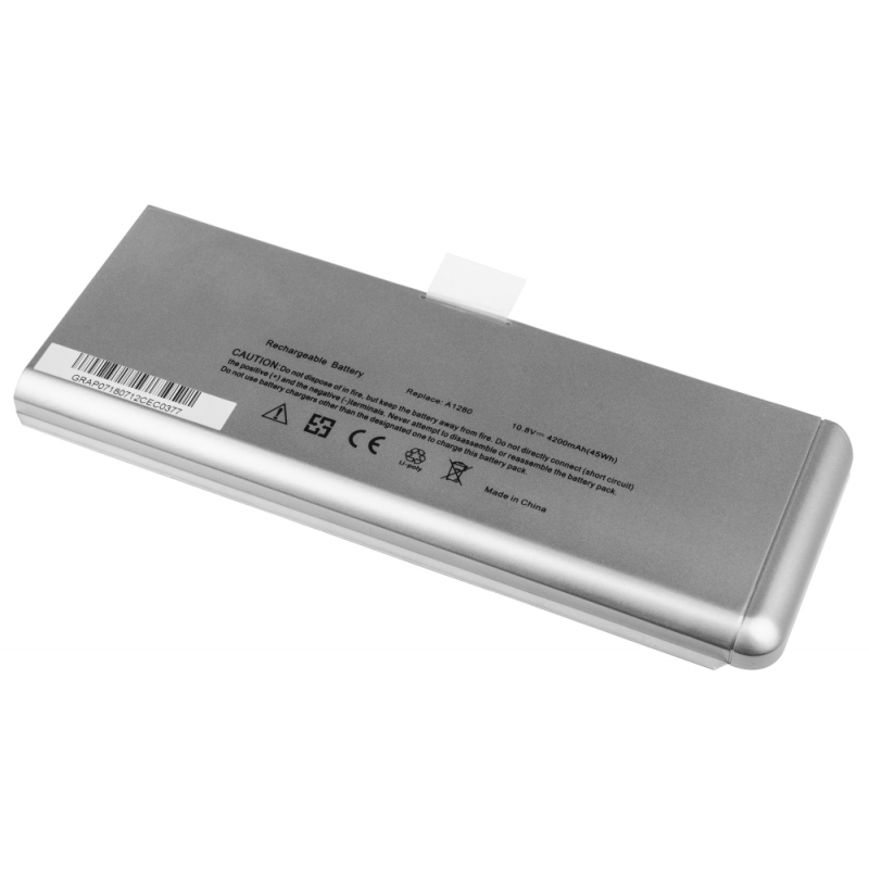 Batterij voor Apple Macbook 13 A1278 Aluminium Unibody (eind 2008) / 11,1V 4200mAh