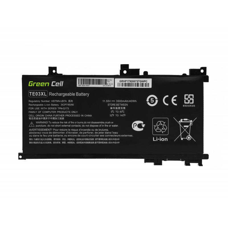 TE03XL accu voor HP Omen 15-AX052NW 15-AX055NW 15-AX075NW 15-AX099NW, HP Pavilion 15-BC402NW 15-BC408NW 15-BC411NW