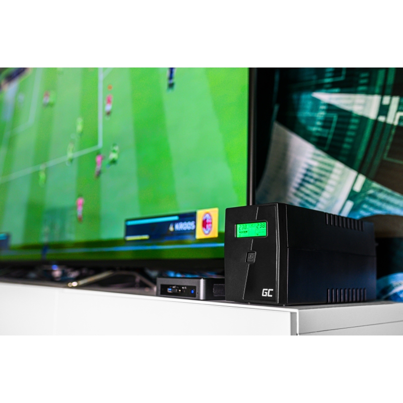 UPS Microsine 1000VA 700W Met LCD Scherm thumbnail 4