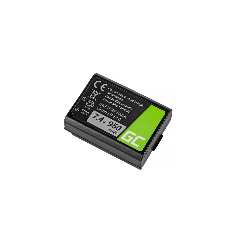 Batterij LP-E10 Canon EOS Rebel T3, T5, T6, Kiss X50, Kiss X70, EOS 1100D, EOS 1200D, EOS 1300D 7.4V 950mAh