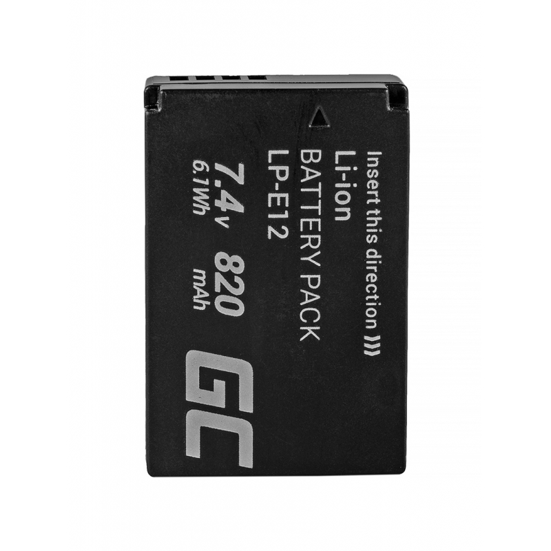 LP-E12 Camera Batterij voor Canon EOS M100, EOS100D, EOS-M, EOS M2, EOS M10, Rebel SL1 7.4V 820mAh thumbnail 9