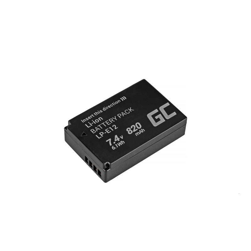 LP-E12 Camera Batterij voor Canon EOS M100, EOS100D, EOS-M, EOS M2, EOS M10, Rebel SL1 7.4V 820mAh thumbnail 6