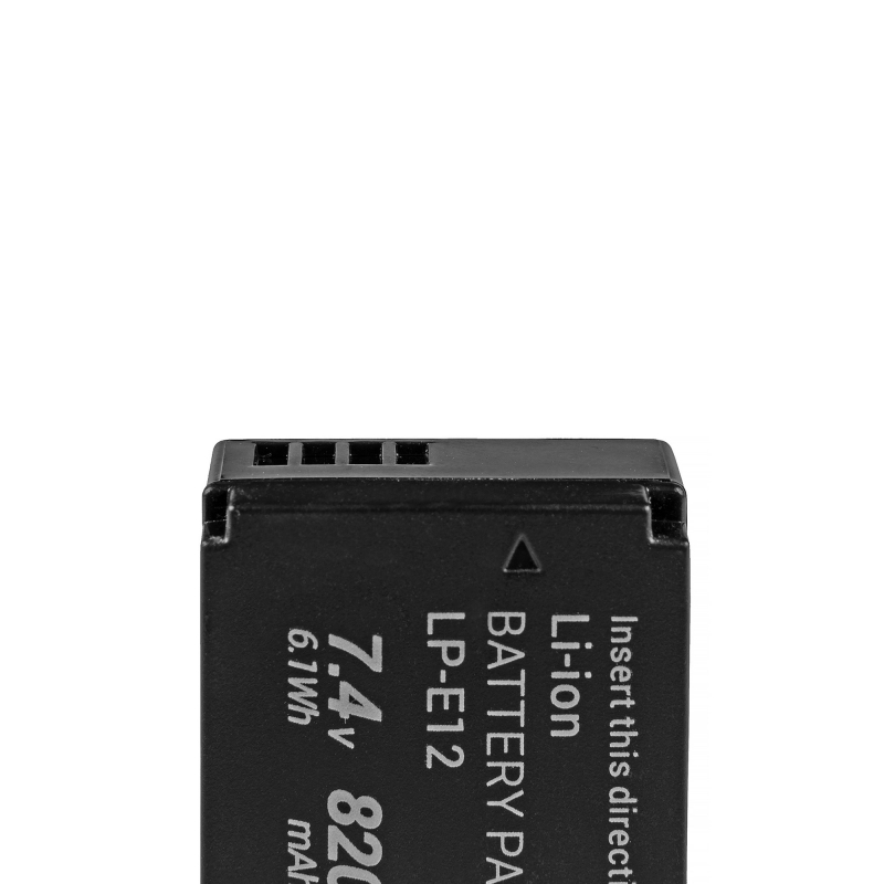LP-E12 Camera Batterij voor Canon EOS M100, EOS100D, EOS-M, EOS M2, EOS M10, Rebel SL1 7.4V 820mAh thumbnail 8