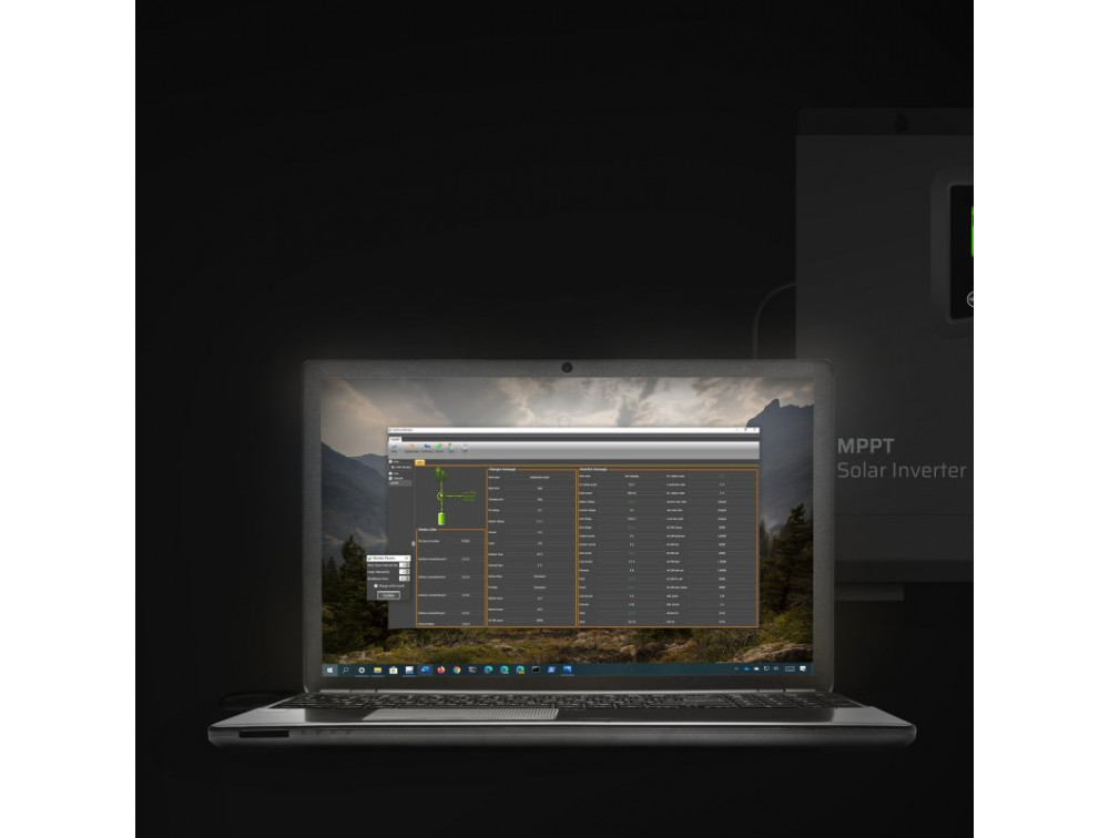 Omvormer Off Grid Inverter Met MPPT Zonnelader 24VDC 230VAC 2000VA/2000W Zuivere Sinus thumbnail 3