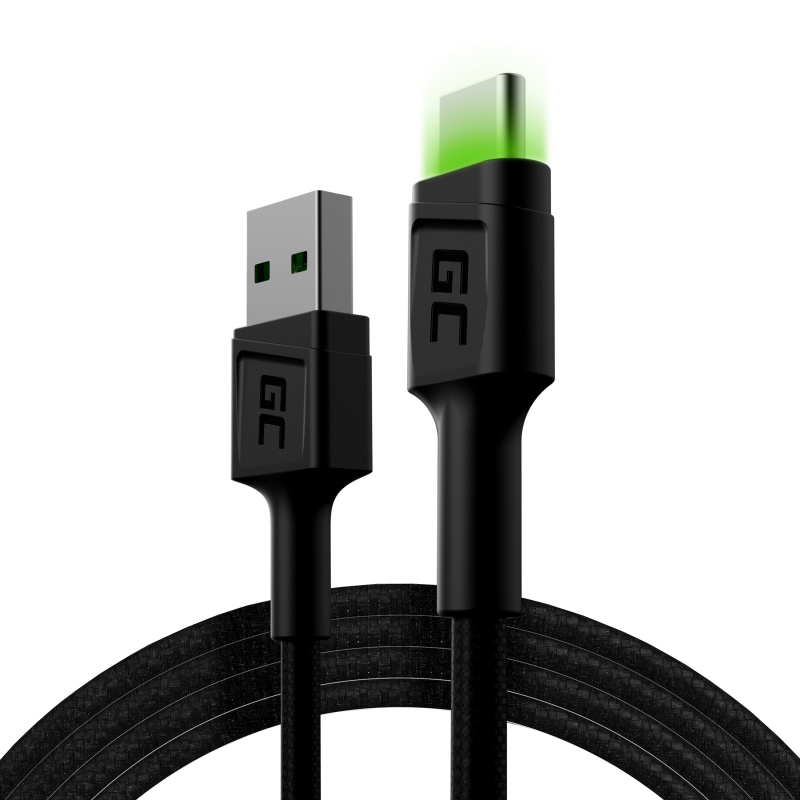 Green Cell KABGC06 USB-kabel 1,2 m USB A USB C Zwart