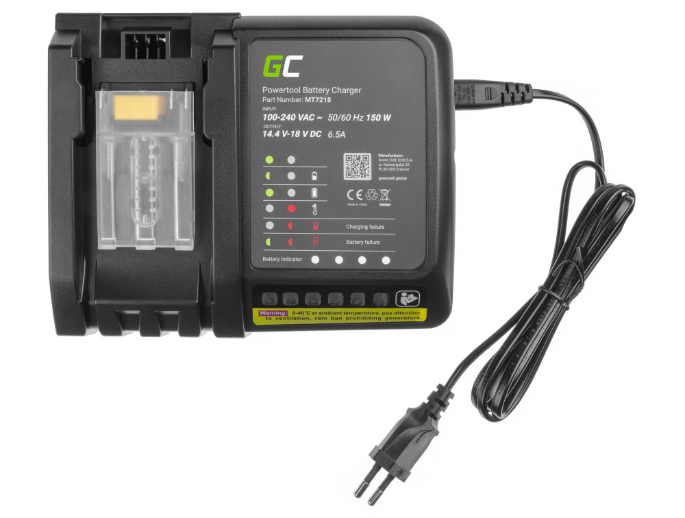 Oplader (18 V Li-lon) MT7218 voor Makita BL1815 BL1820 BL1830 BL1830B BL1835 BL1840 BL1850 BL1850B BL1860 BL1860B elektrisch gereedschap thumbnail 5