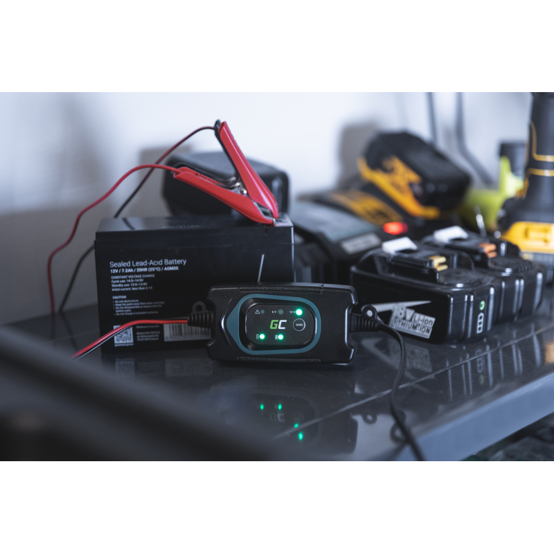 Oplader voor 6V / 12V (1,5A) batterijen/accu's thumbnail 4