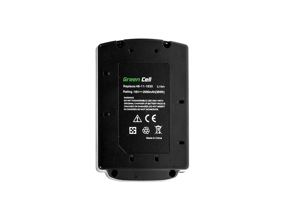 Green cell Gereedschap Batterij 48-11-1830 voor C18 M18 18V 2000mAh thumbnail 3