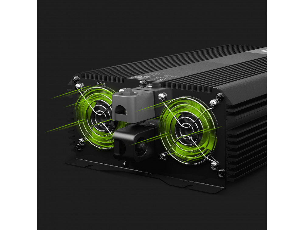 Spanningsomvormer Inverter PRO 12V naar 230V 2000W / 4000W Gemodificeerde sinusgolf thumbnail 3