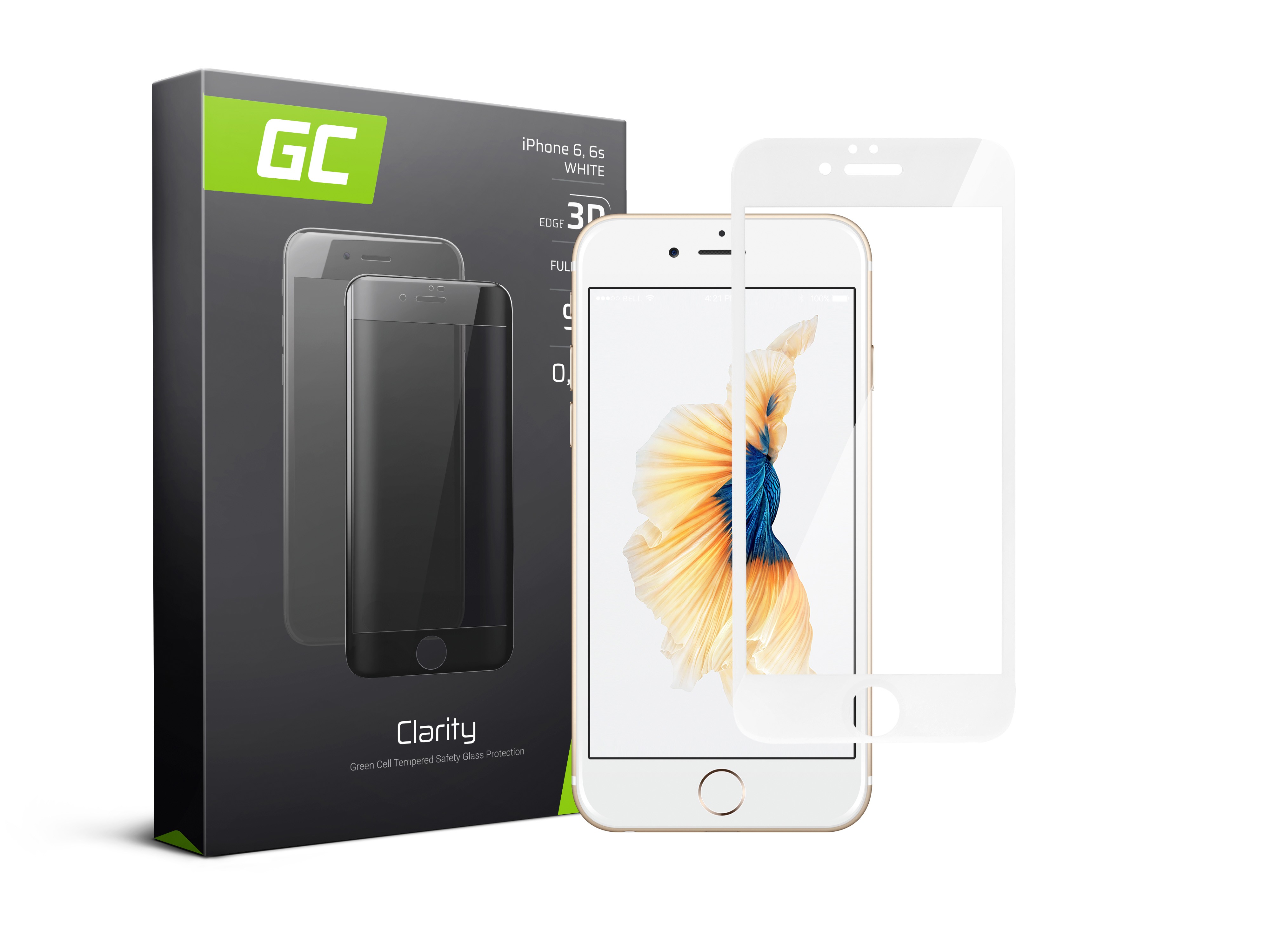 GC Clarity Screen Protector voor Apple Iphone 6 6S - wit thumbnail 4