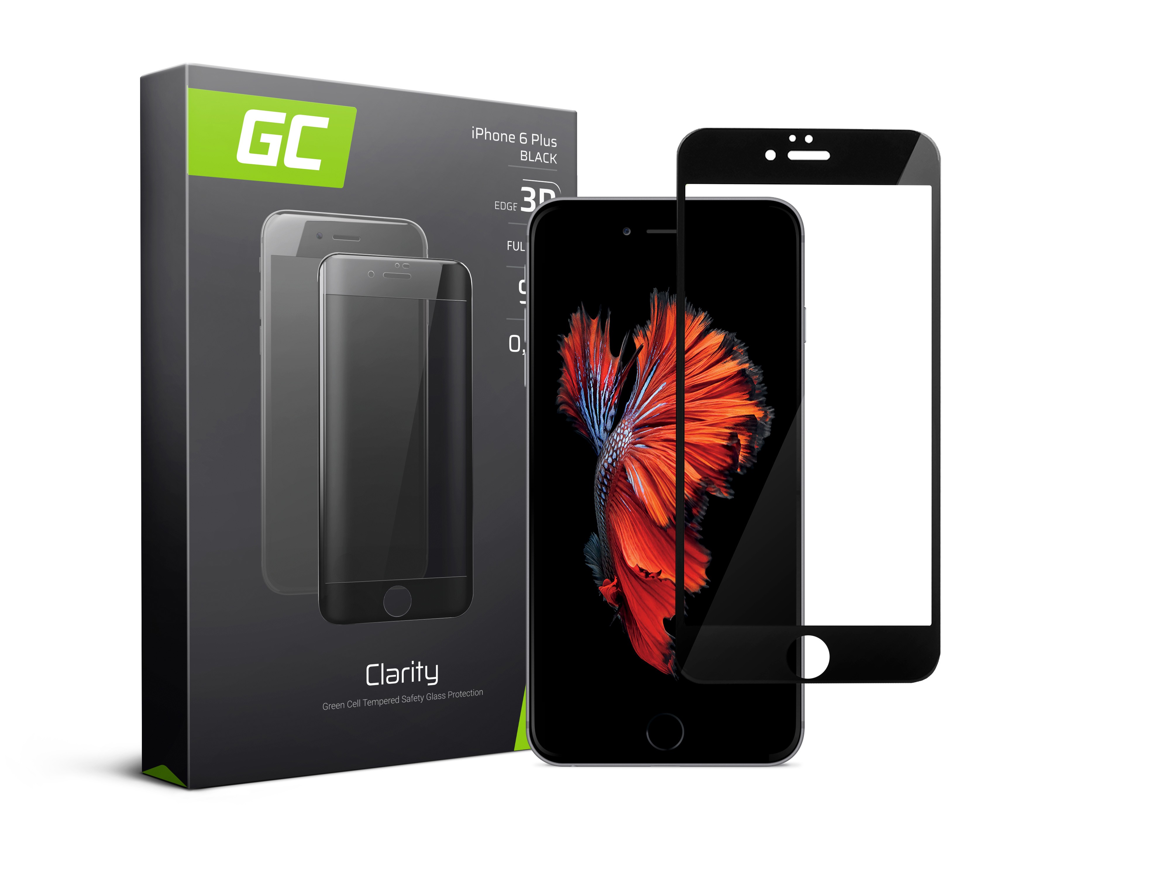GC Clarity Screen Protector voor Apple Iphone 6 Plus - zwart thumbnail 4