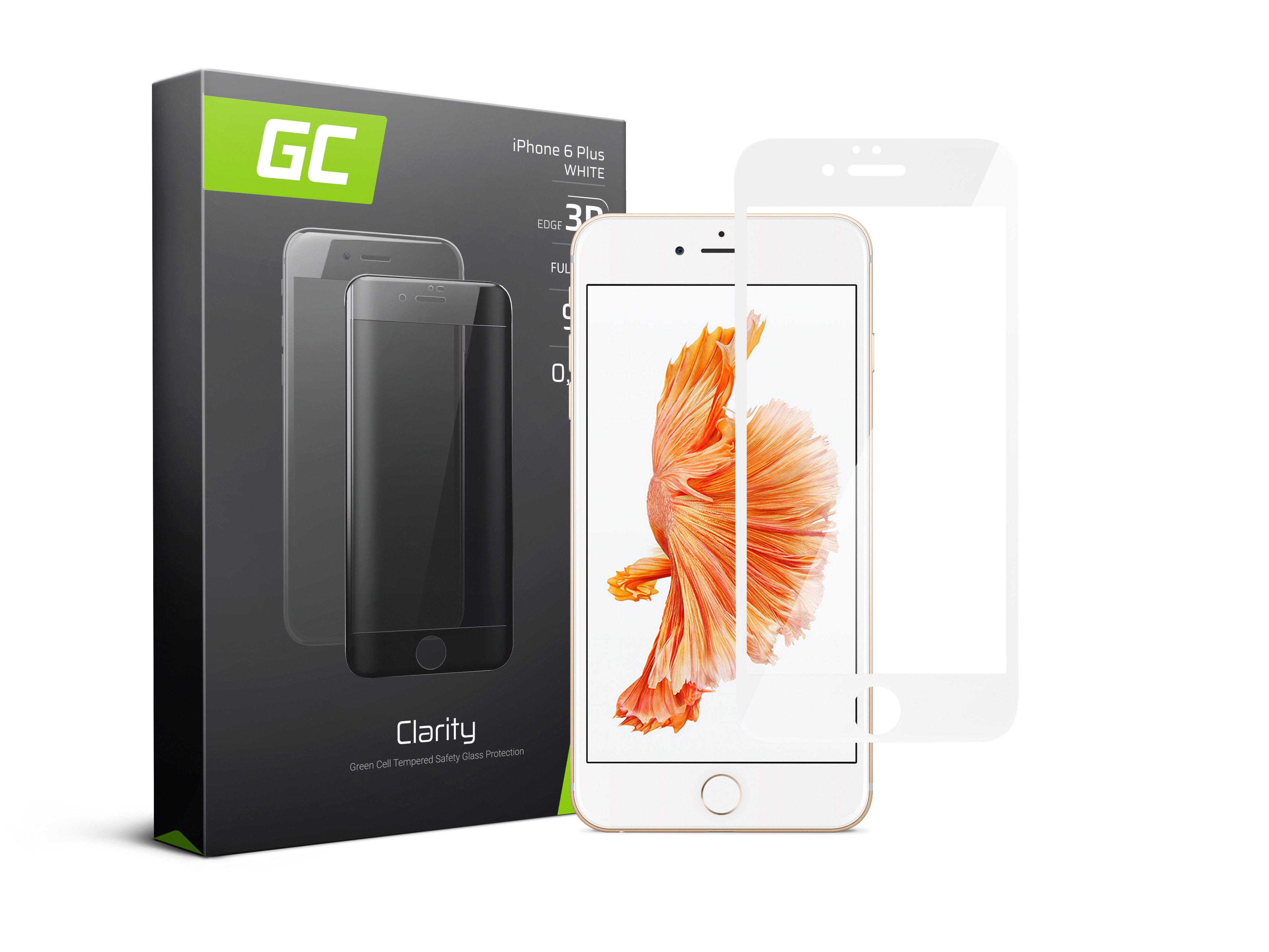 GC Clarity Screen Protector voor Apple Iphone 6 Plus  - wit thumbnail 4