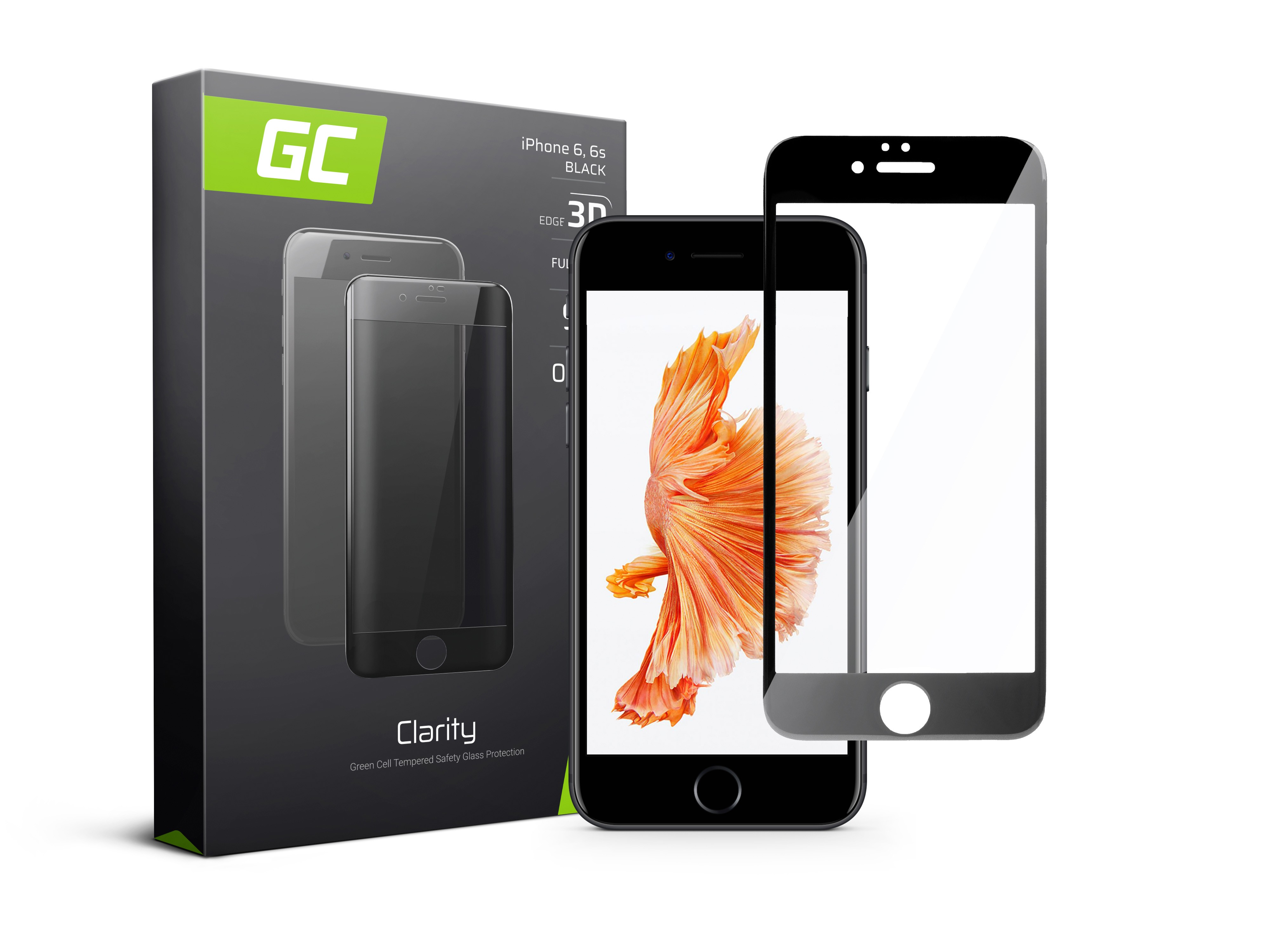 GC Clarity Screen Protector voor Apple Iphone 6 6S - zwart thumbnail 4