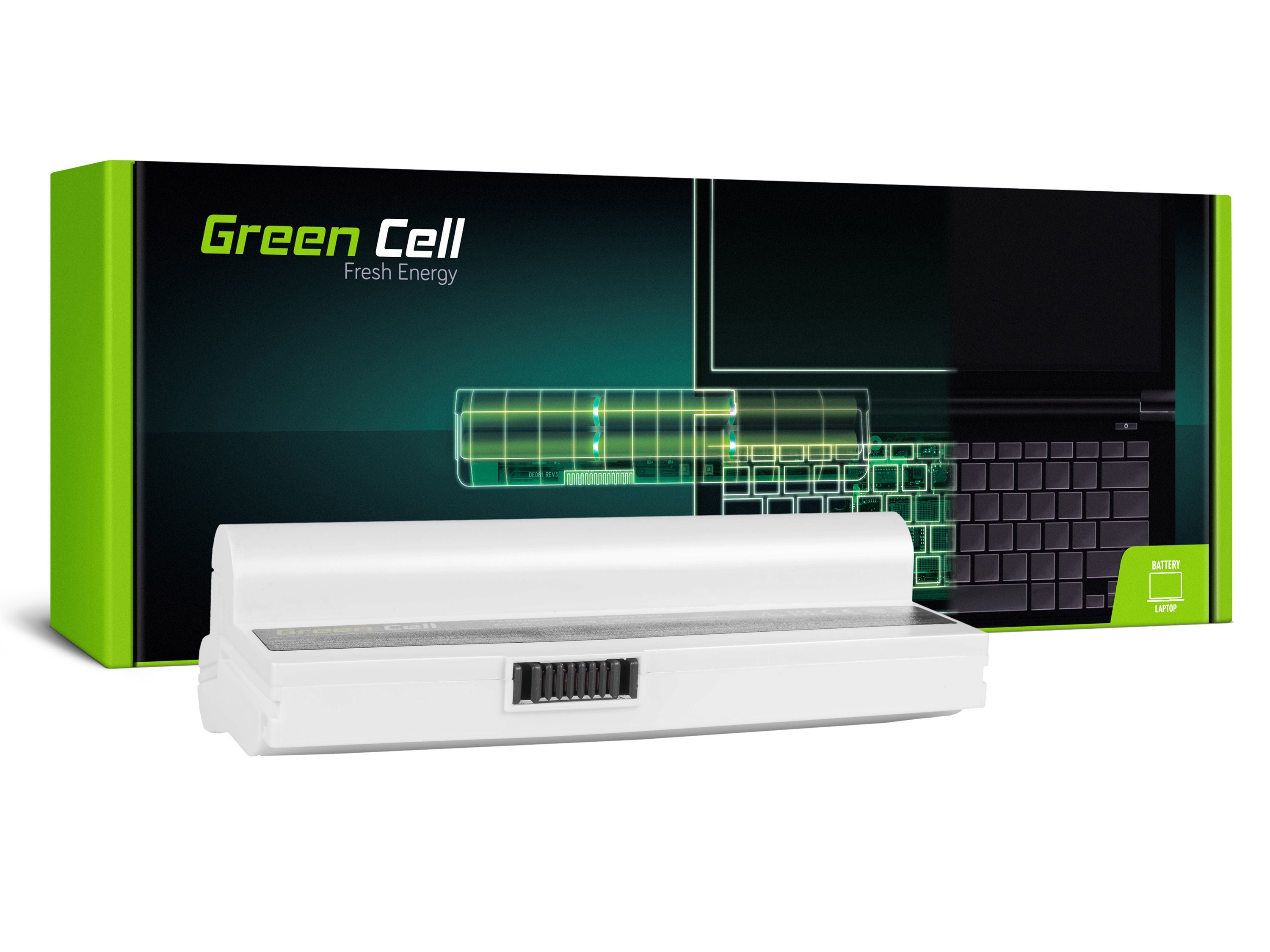 Batterij voor Asus Eee-PC 901 904 1000 1000H (wit) / 7,4V 8800mAh thumbnail 4