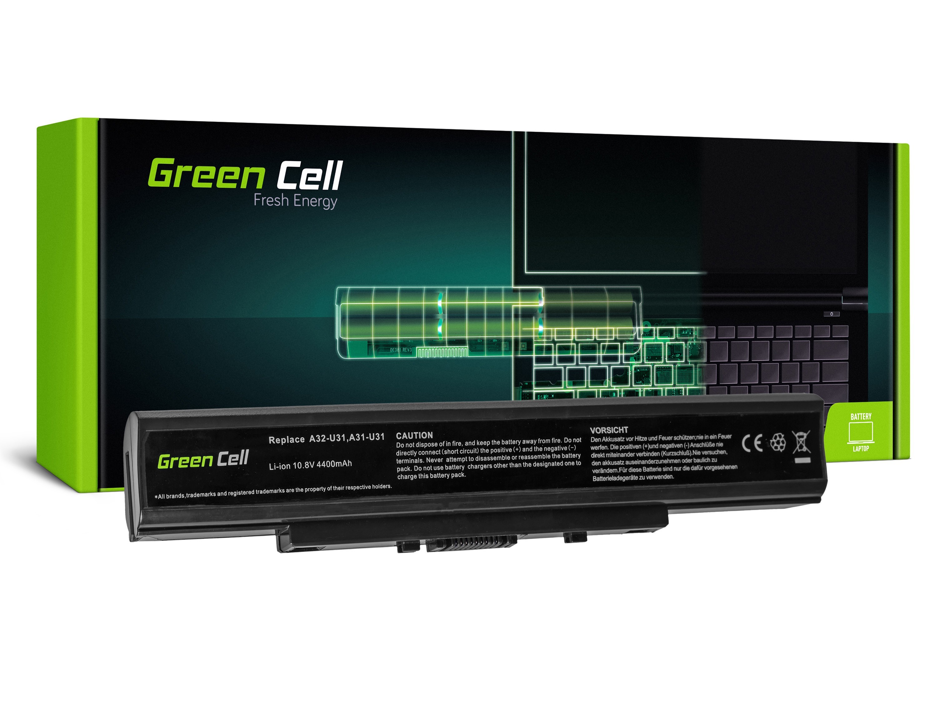 Batterij voor Asus U31 U31E U31F U31J  U41 U41JF / 11,1V 4400mAh thumbnail 4